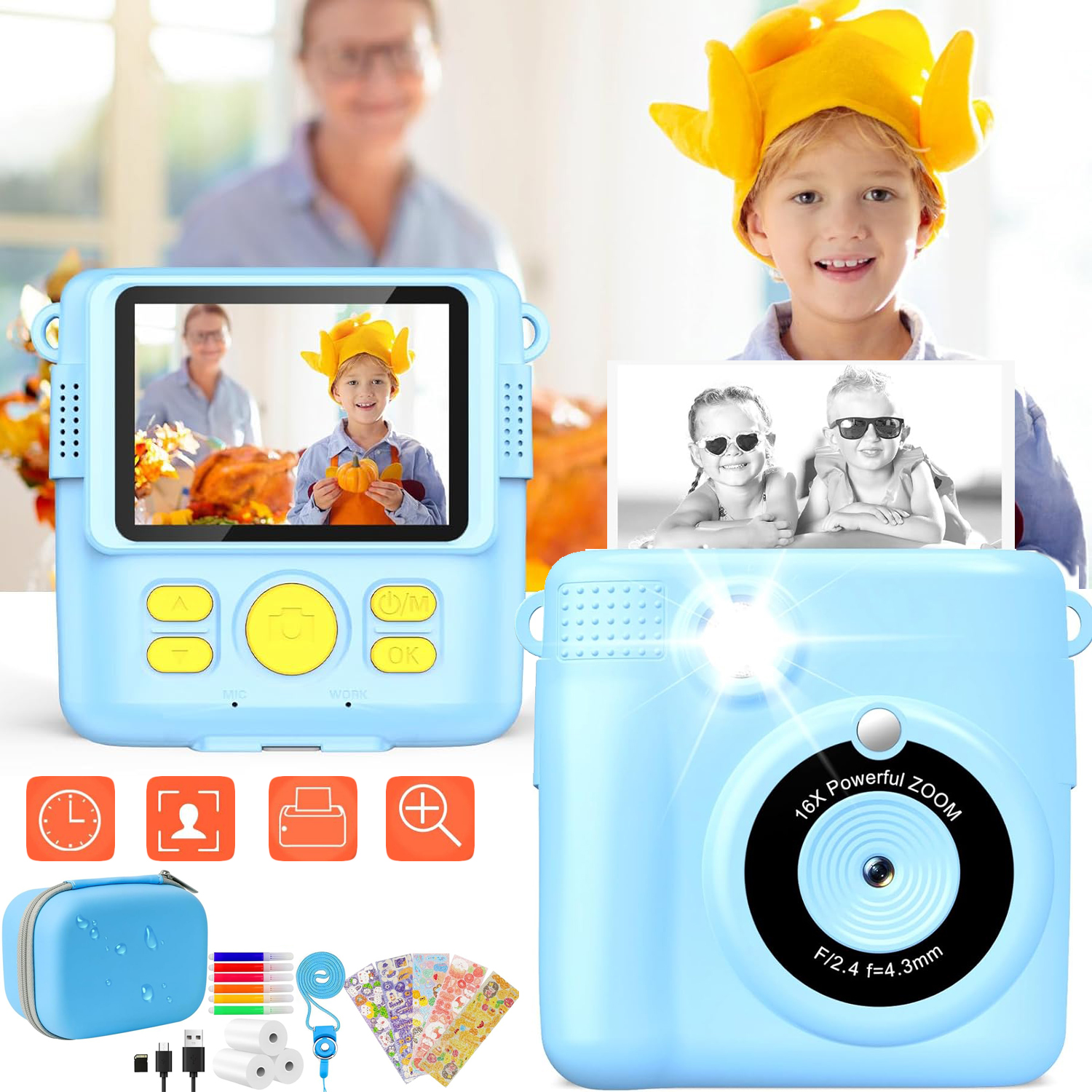 Digitální Fotoaparát, Digitální Fotoaparát Pro Tisk, Okamžitá Kamera, Děti