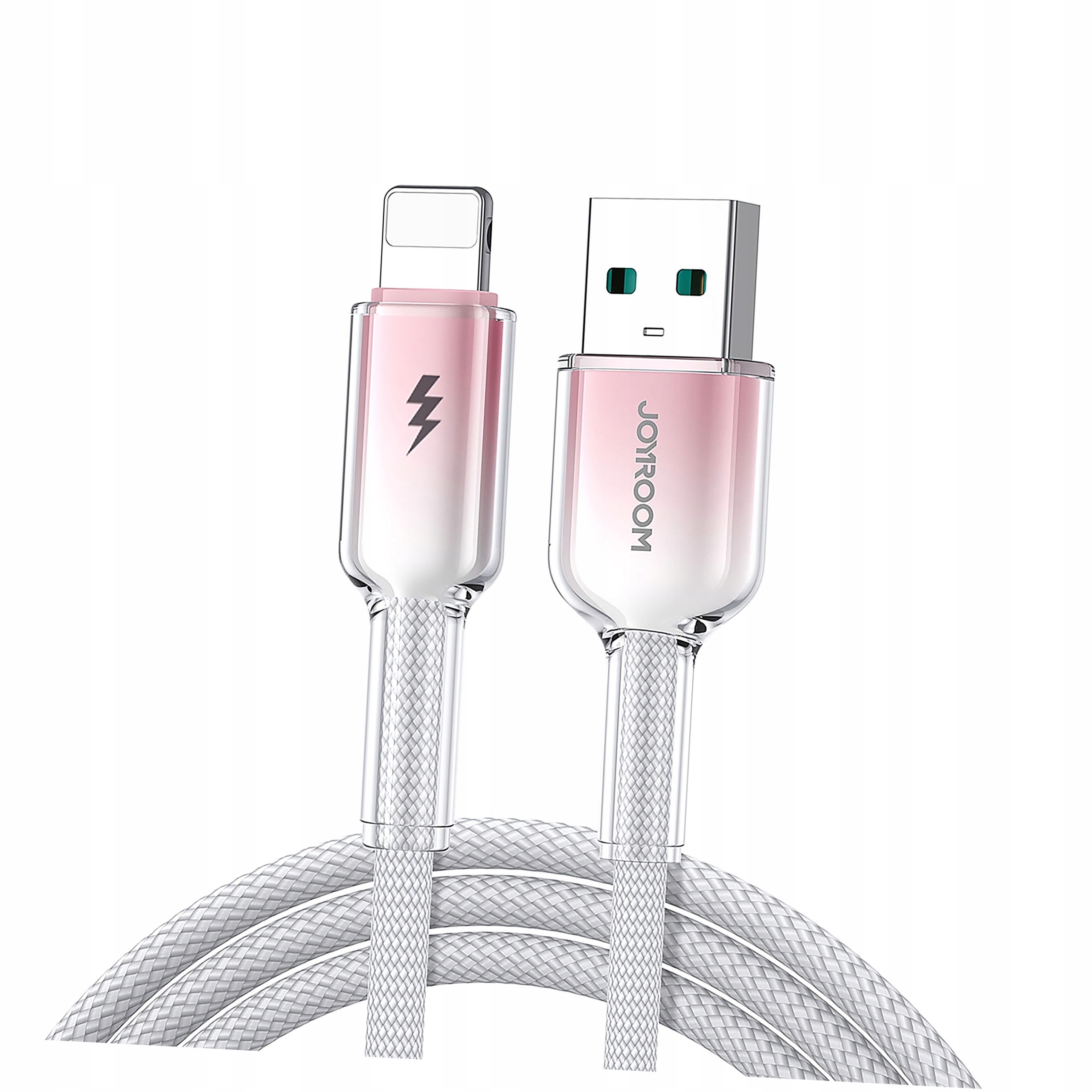 Kabel Joyroom S-A42 Crystal-Clear Series 3A Usb-a Lightning 1,2m biały