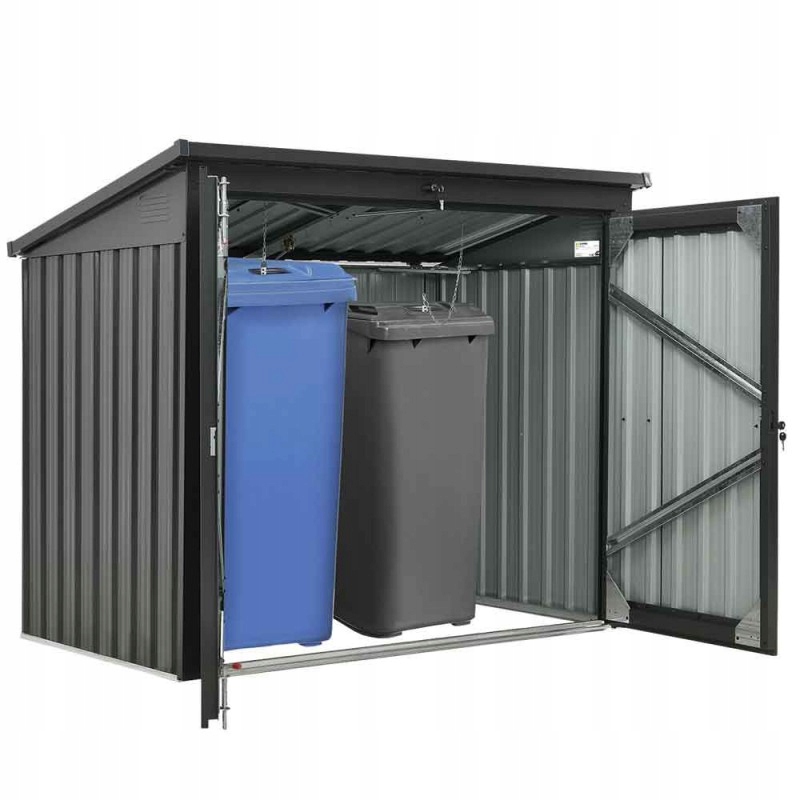 Levně Kovová krytka na odpadky Zipper ZI-MTB2