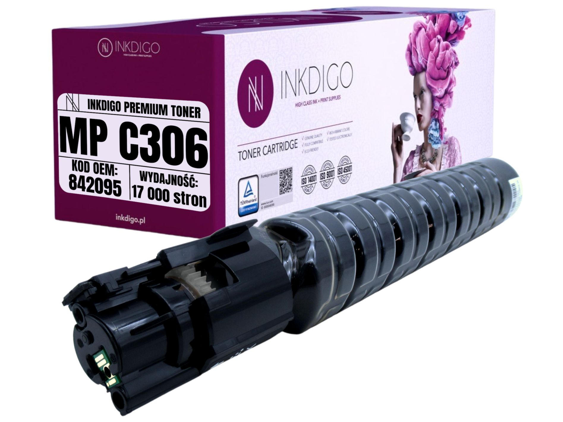 Náhradní toner 842095 pro tiskárny Ricoh Mp C306 C307 C406