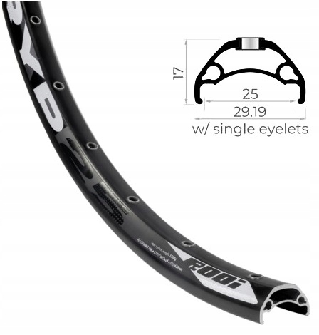 Obręcz rowerowa Rodi 29"/ 622mm 32 H hamulec: tarczowy