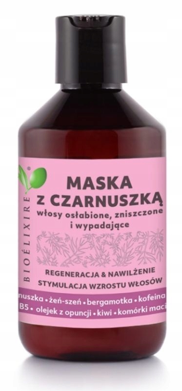BIOELIXIRE MASKA DO WŁOSÓW ZNISZCZONYCH CZARNUSZKA