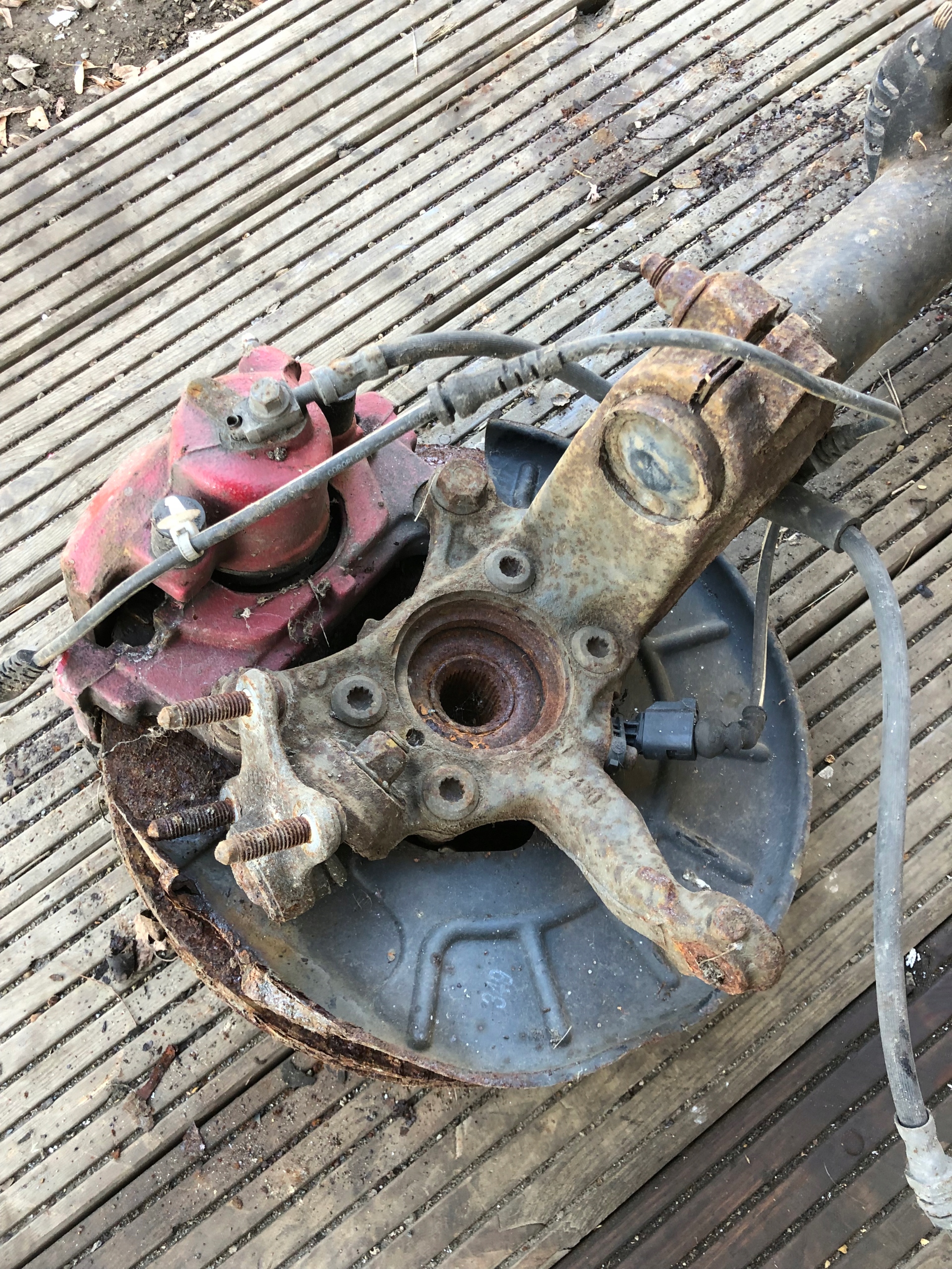 VW TOURAN McPherson right front swing 1T0413031EQ