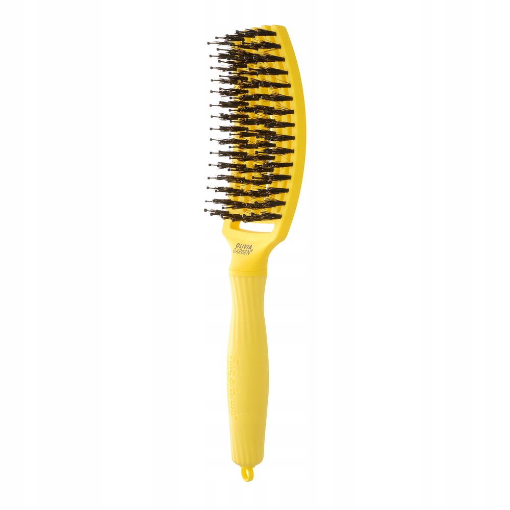 Olivia Garden kartáč na rozčesávání vlasů Lemoniade Yellow Fingerbrush