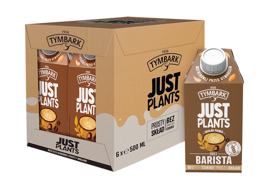 TYMBARK JUST PLANTS БАРИСТА РАСТИТЕЛЬНЫЙ НАПИТОК ДЛЯ КОФЕ БЕЗ DOD. Сахар 6Х500МЛ