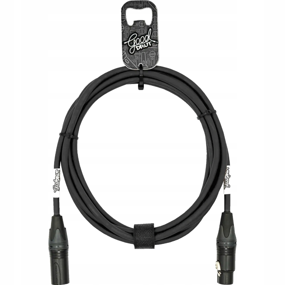 GoodDrut mikrofonní kabel Xlr-m Xlr-f 15 m černý