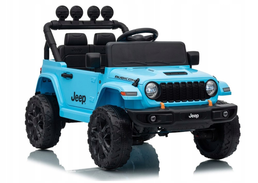 Pojazd Na Akumulator Jeep Rubicon DK-JWR558 24V Jasno-Niebieski Lean Cars