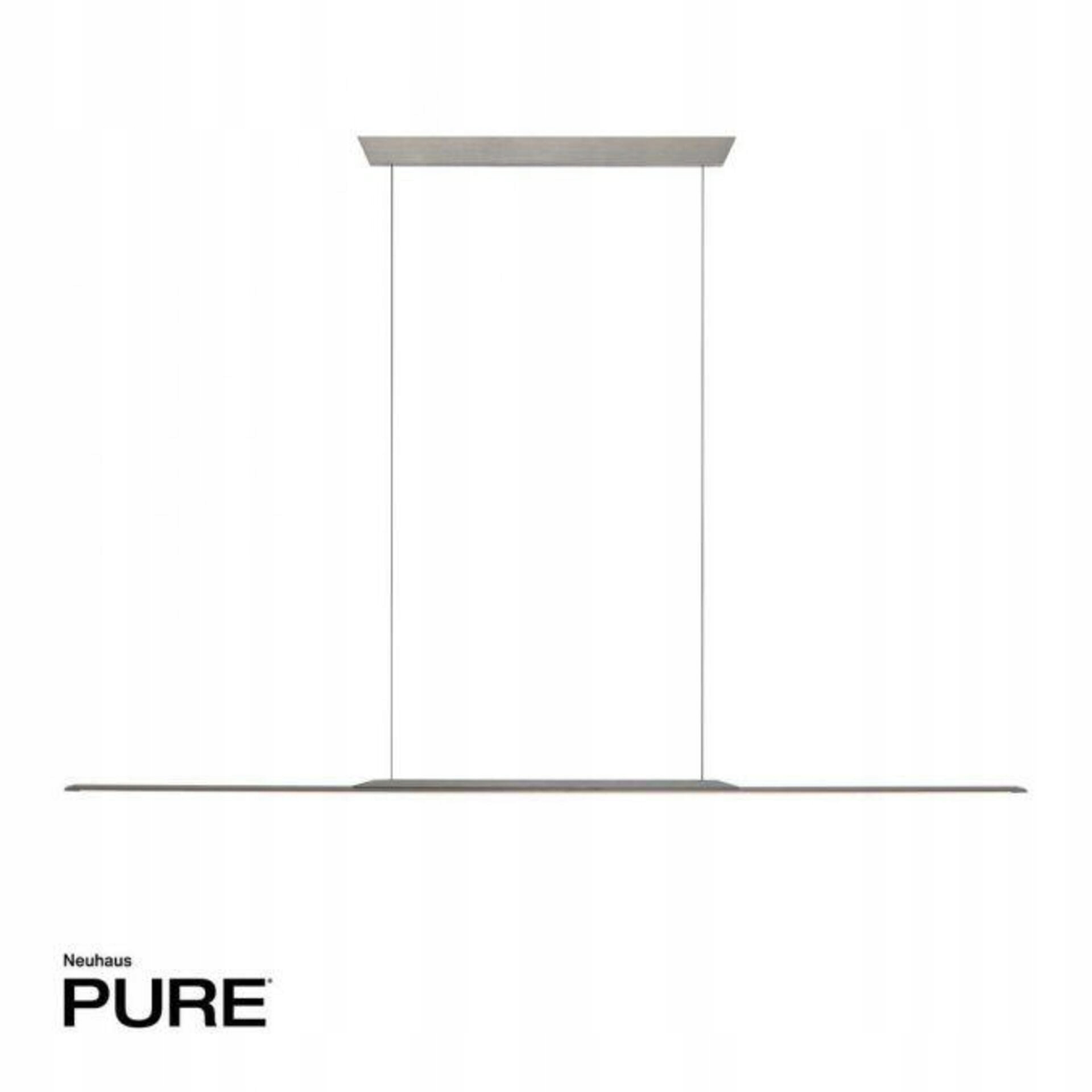 Paul Neuhaus Pure Surface závesné Led svietidlo šedé, 160×25 cm, 3000K, stmie