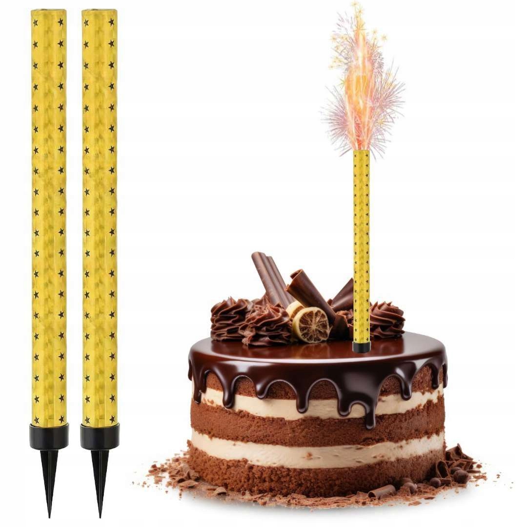 FONTANNA tortowa KLASYCZNA raca NA TORT urodziny KOMUNIA wesele 18 cm x2