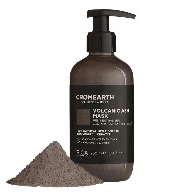 Rica Cromearth Volcanic Ash maska 250 ml neutralizující červené odlesky