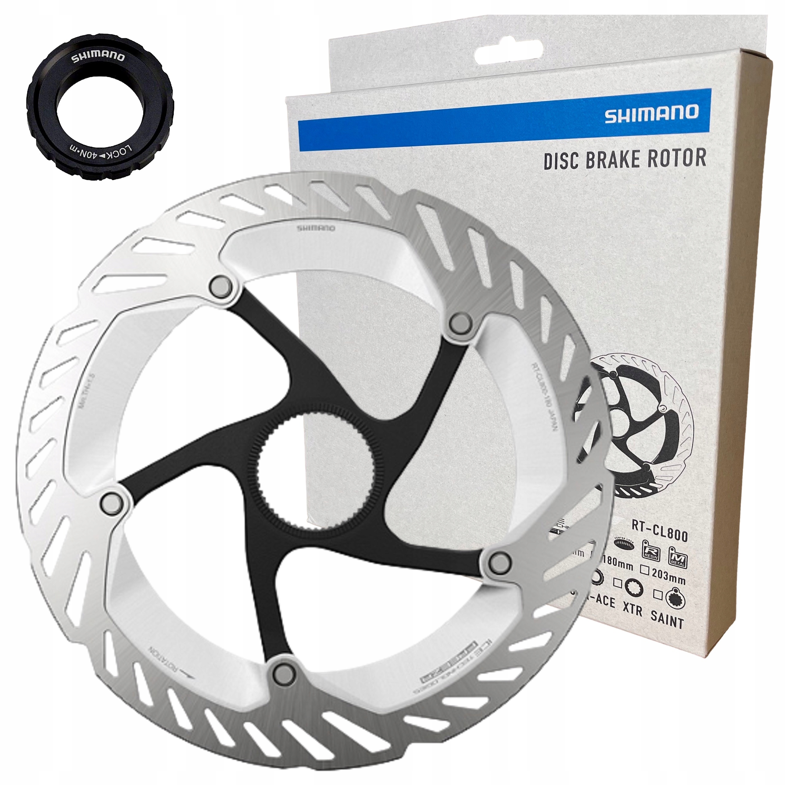 Tarcza Hamulcowa 180 Shimano Ultegra RT-CL800 CenterLock Japan Box Cicha