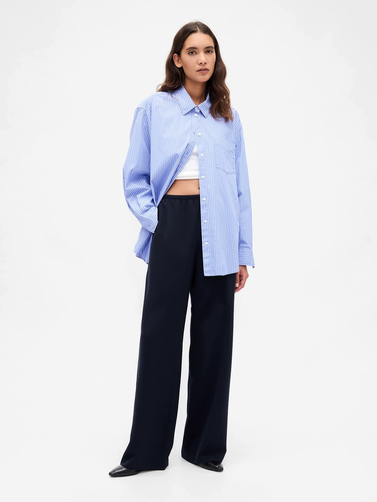 Gap Kalhoty Easy Wide-Leg