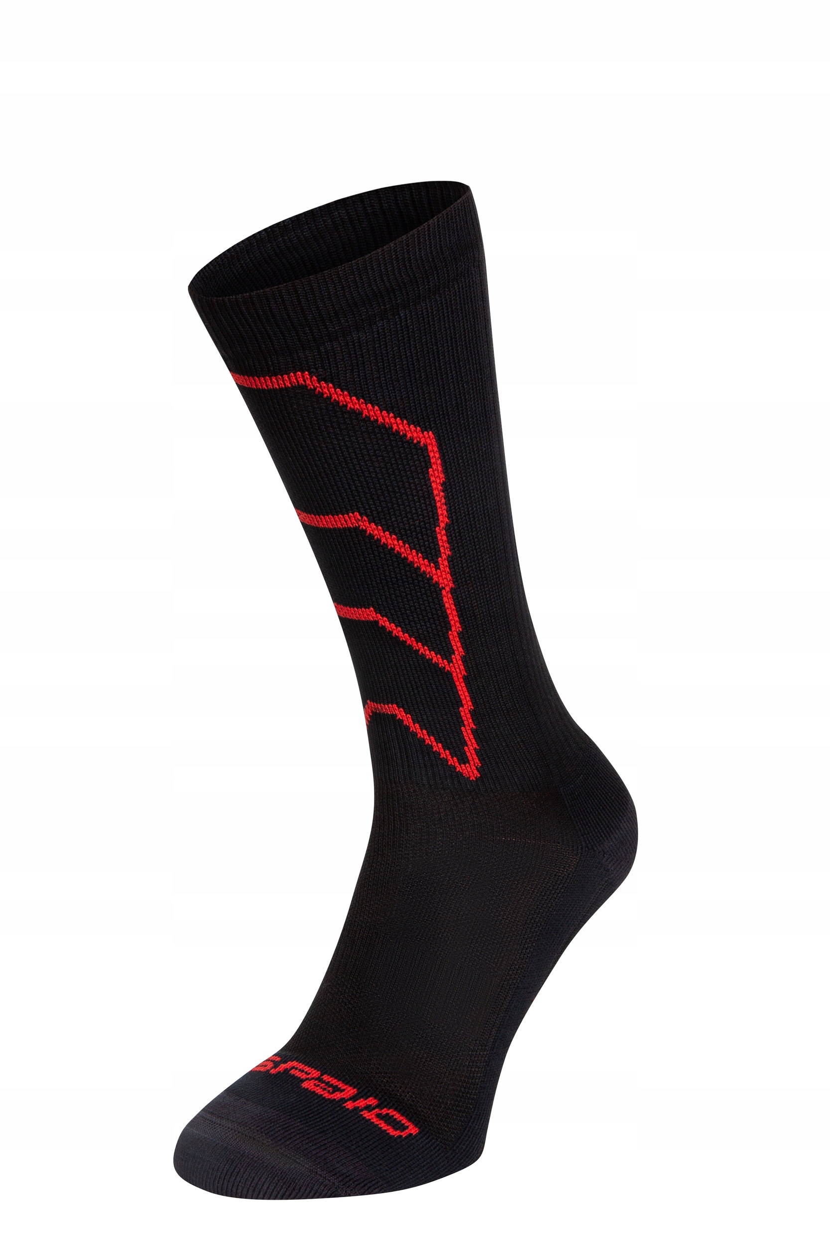 Skarpety kompresyjne motocyklowe SPAIO Rapid czarne czerwone 38-40 Model Rapid