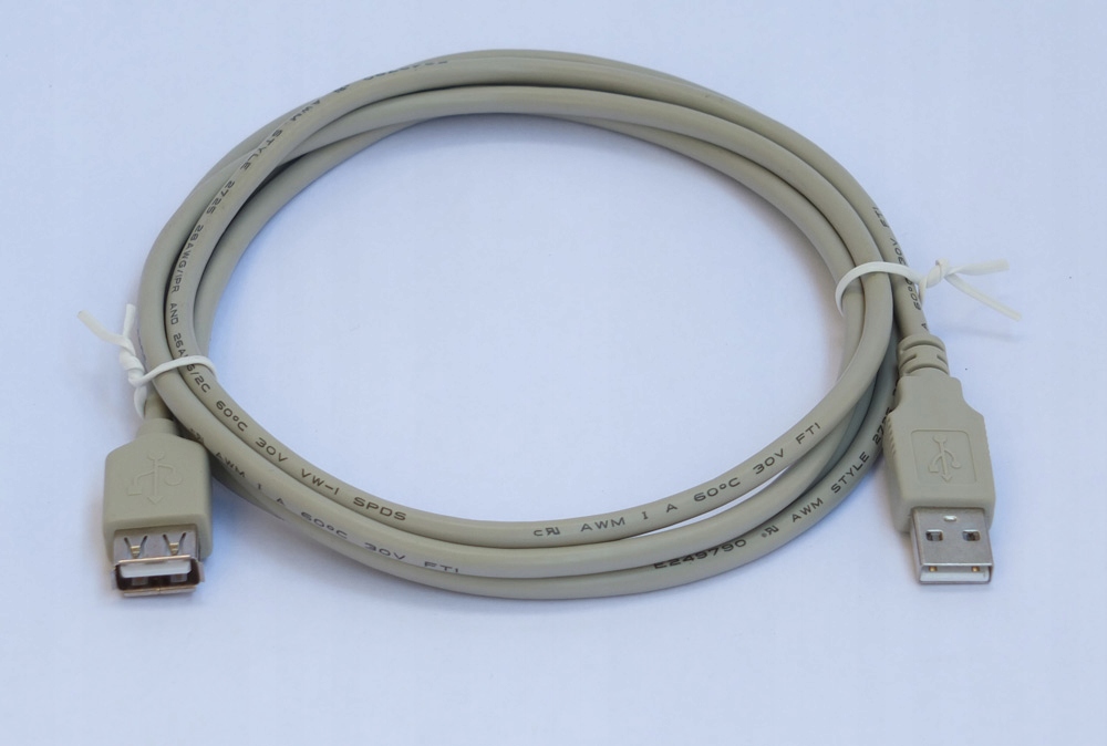 Przedłużacz USB 2.0, długość 1,8 metra