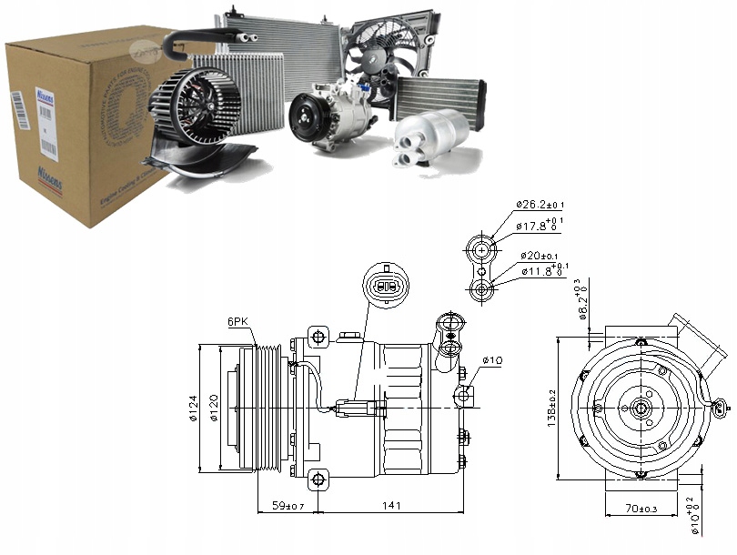 Компрессор кондиционера Cadillac BLS 1.9 d