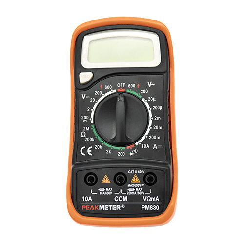 Multimetr Miernik Prądu Cyfrowy Elektryczny LCD PeakMeter PM830