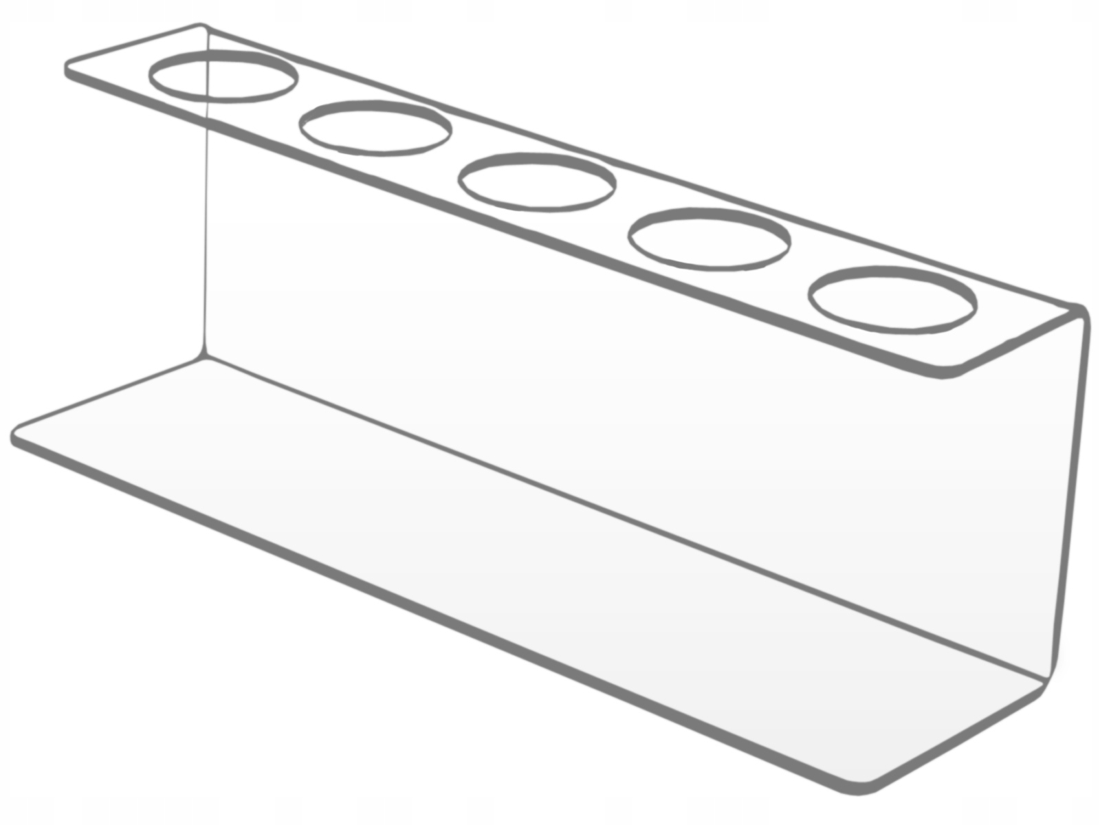 STOJAK PODAJNIK PODSTAWKA 5 WAFLI DO LODÓW PLEXI