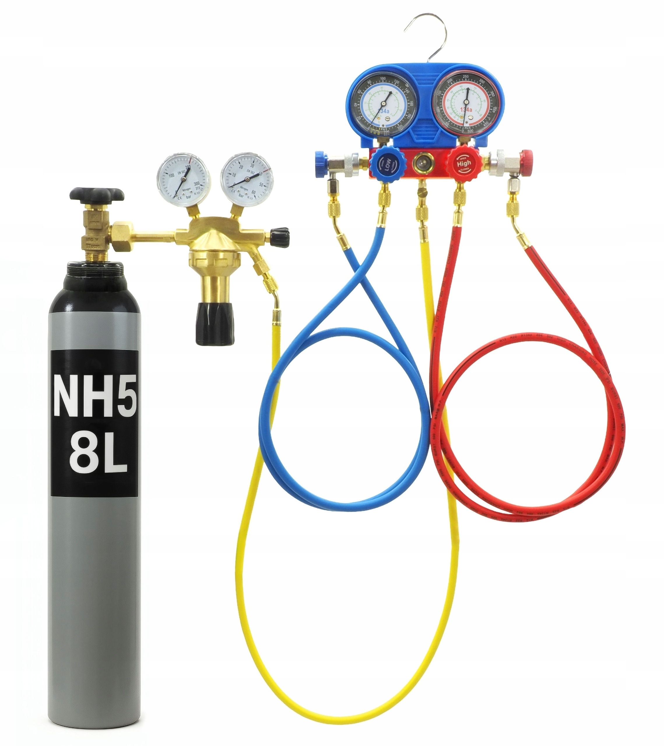 Sada Pro Kontrolu Těsnosti Klimatizace R134A NH5 8L Dusík typ Gce 40