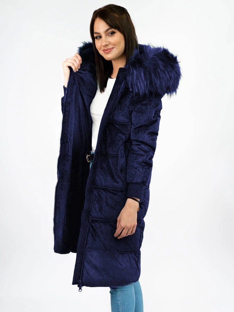 Šusťáková Bunda Kapuce 7763 Námořnická Modrá S (36)