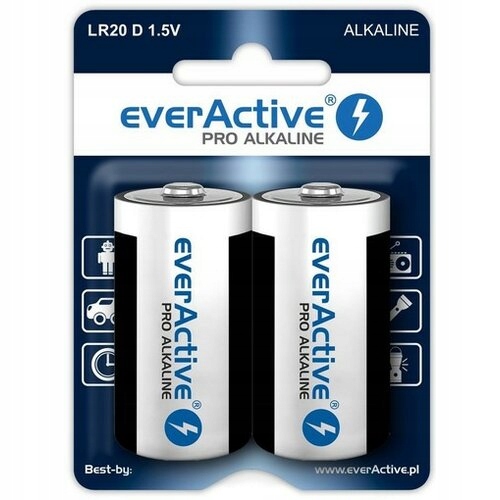 Bateria alkaliczna everActive D (R20) 2 szt.
