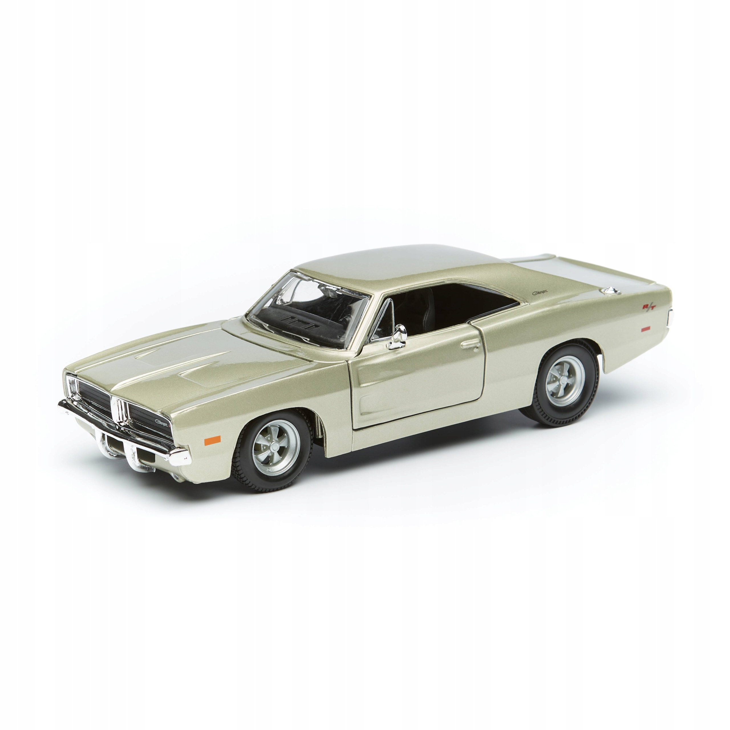 Dodge Charger R/t Rt R-t 1969 Stříbrný Maisto 1:25 Kovový Model Auta