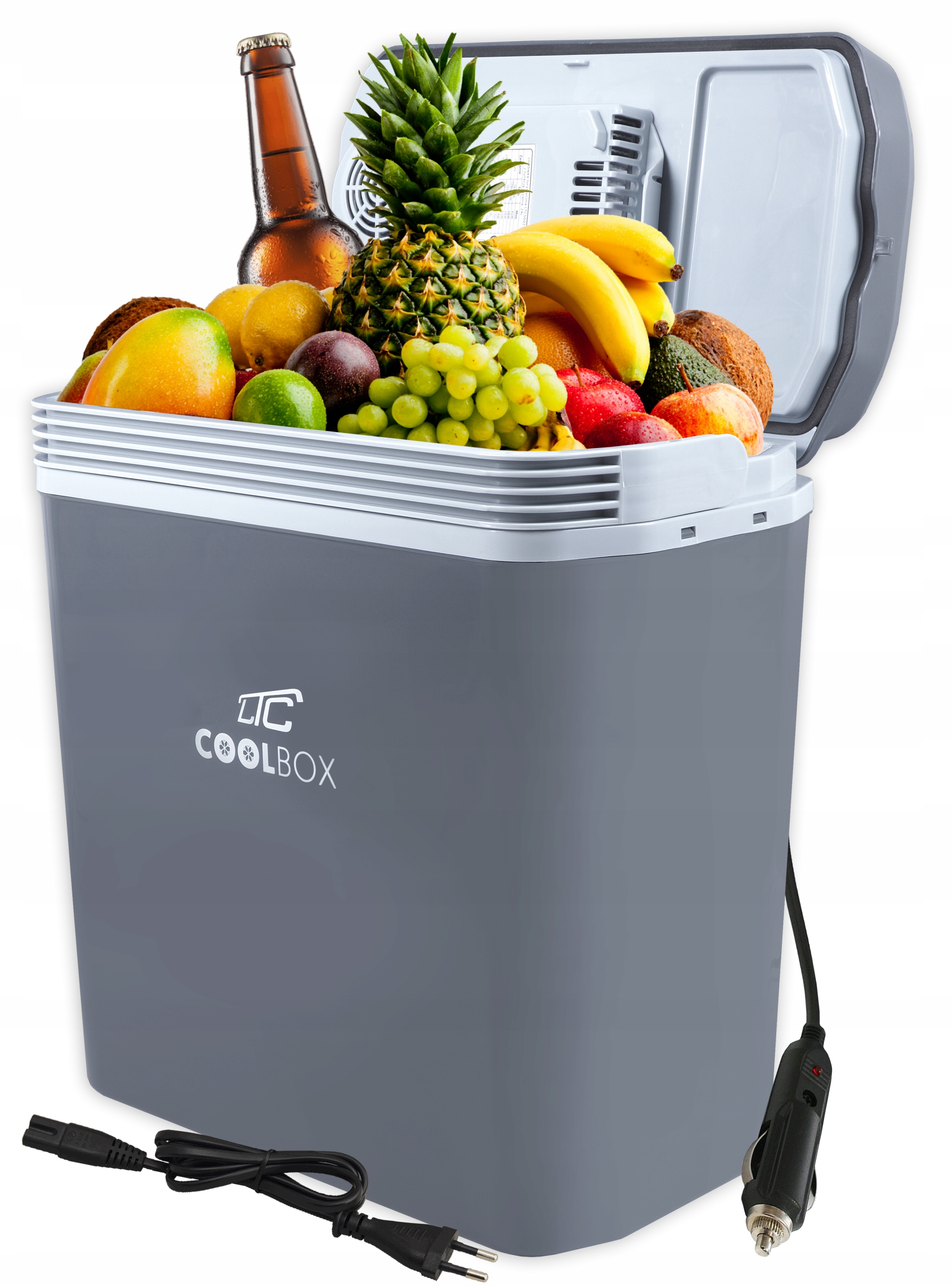 Lodówka Turystyczna Samochodowa XL 24L 12V i 230V Z Funkcją Grzania