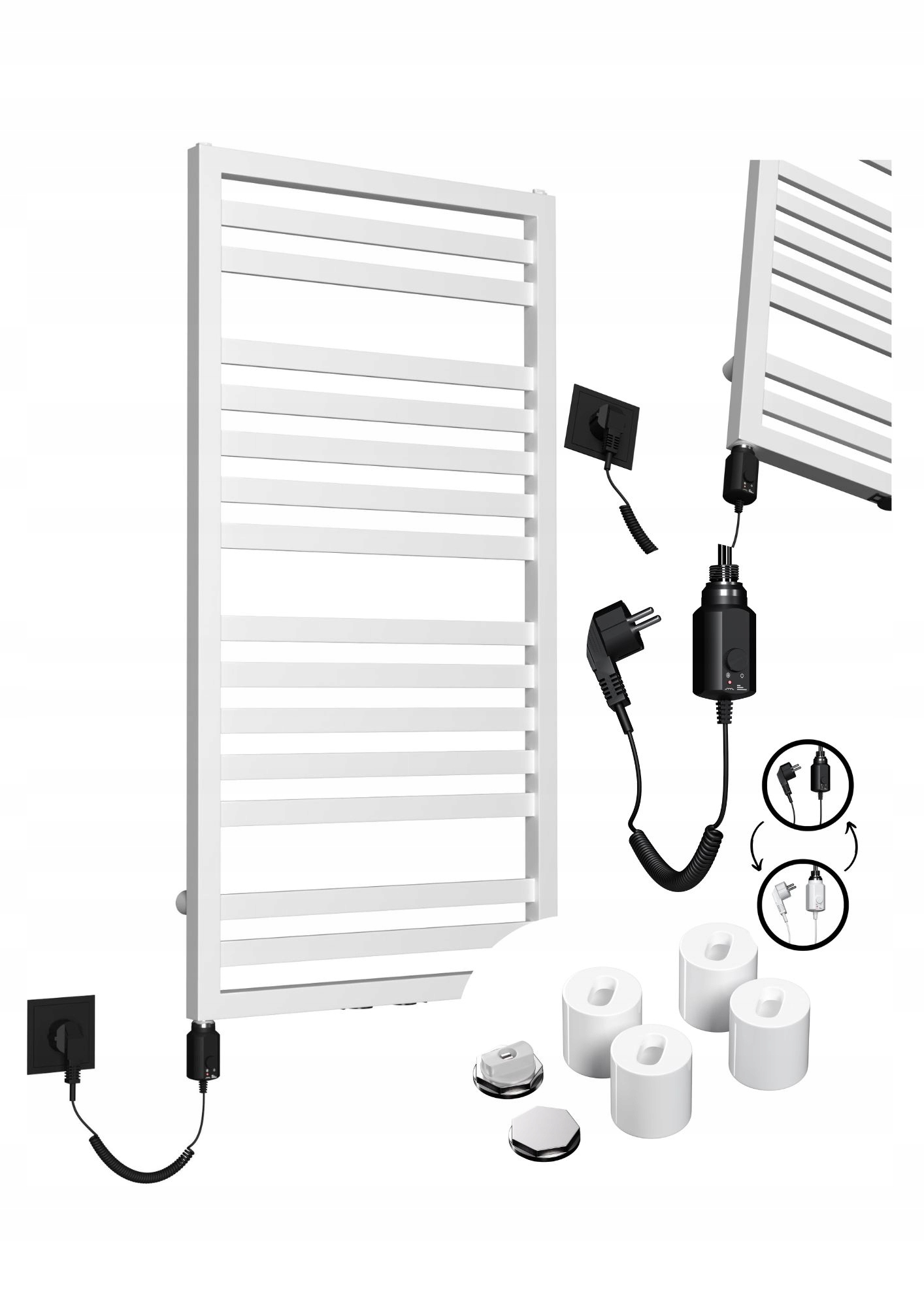Elektrický ohrievač Seul 980/530 Biely Lesk ohrievač