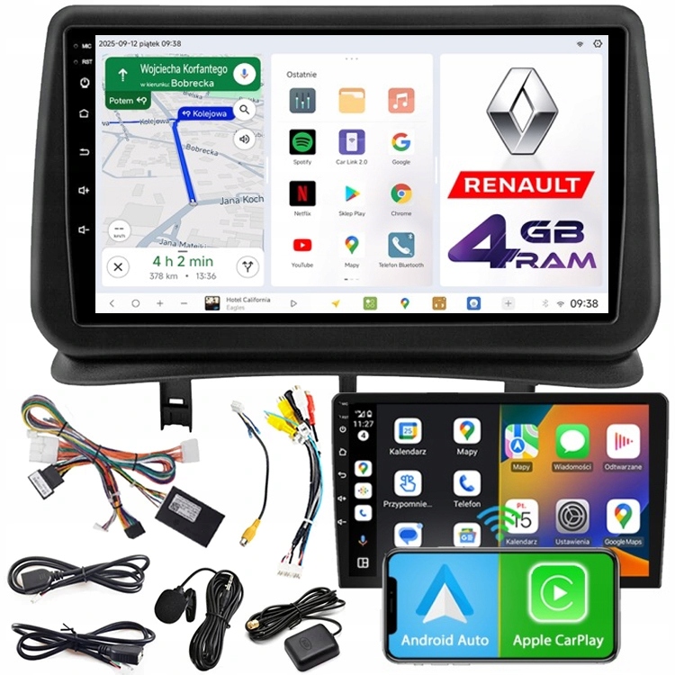 Autorádio Ncs D9 Renault Clio 3 2005-2014 Android 4GB Lte