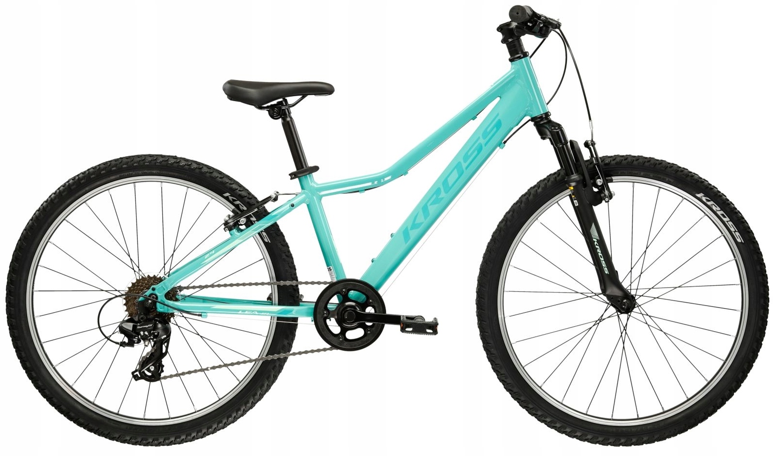 Rower Kross młodzieżowy dziecięcy górski Lea Jr 1.0 24” rama 12” seledynowy