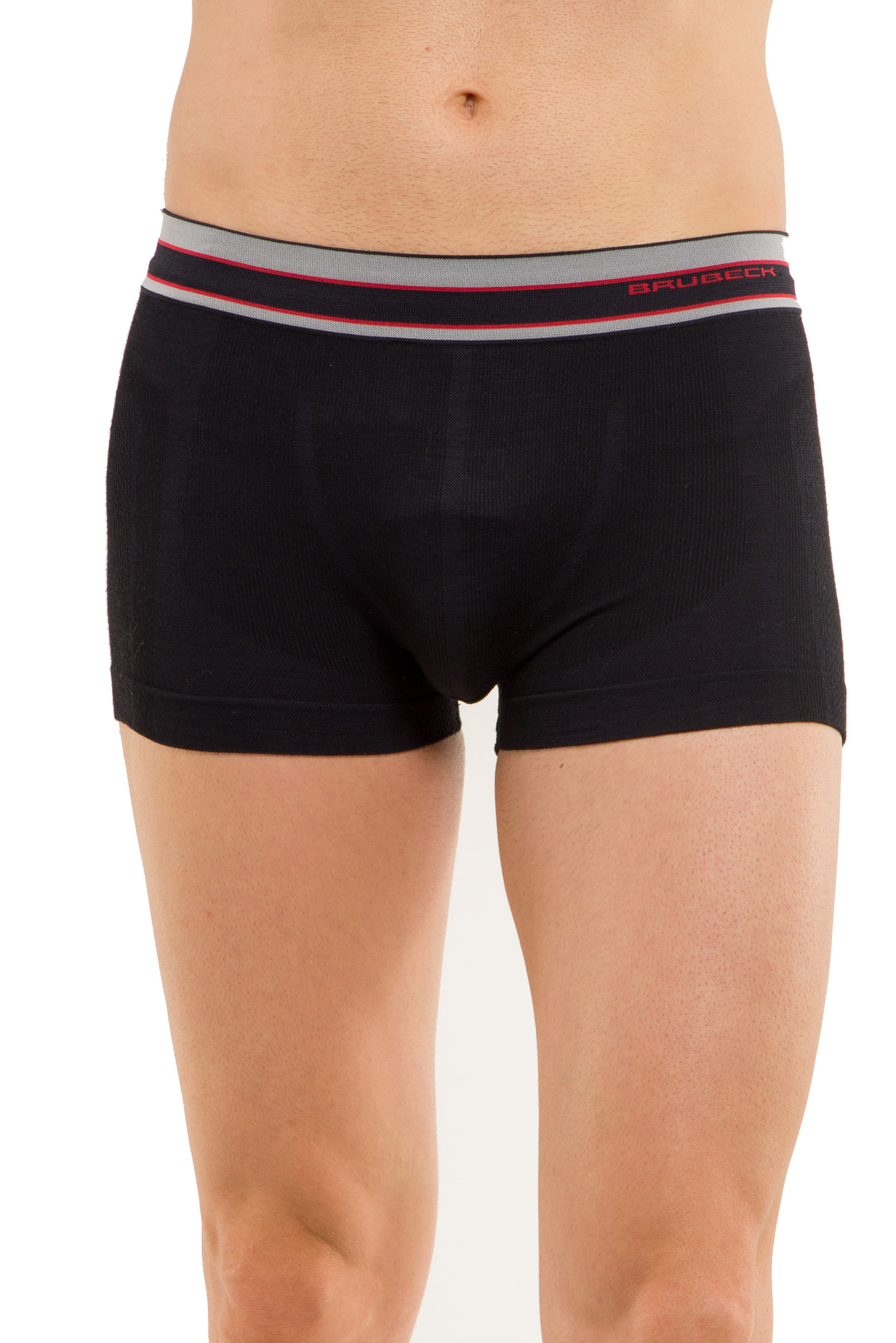 Bokserki termoaktywne z wełną merino męskie Brubeck BX10870-black l