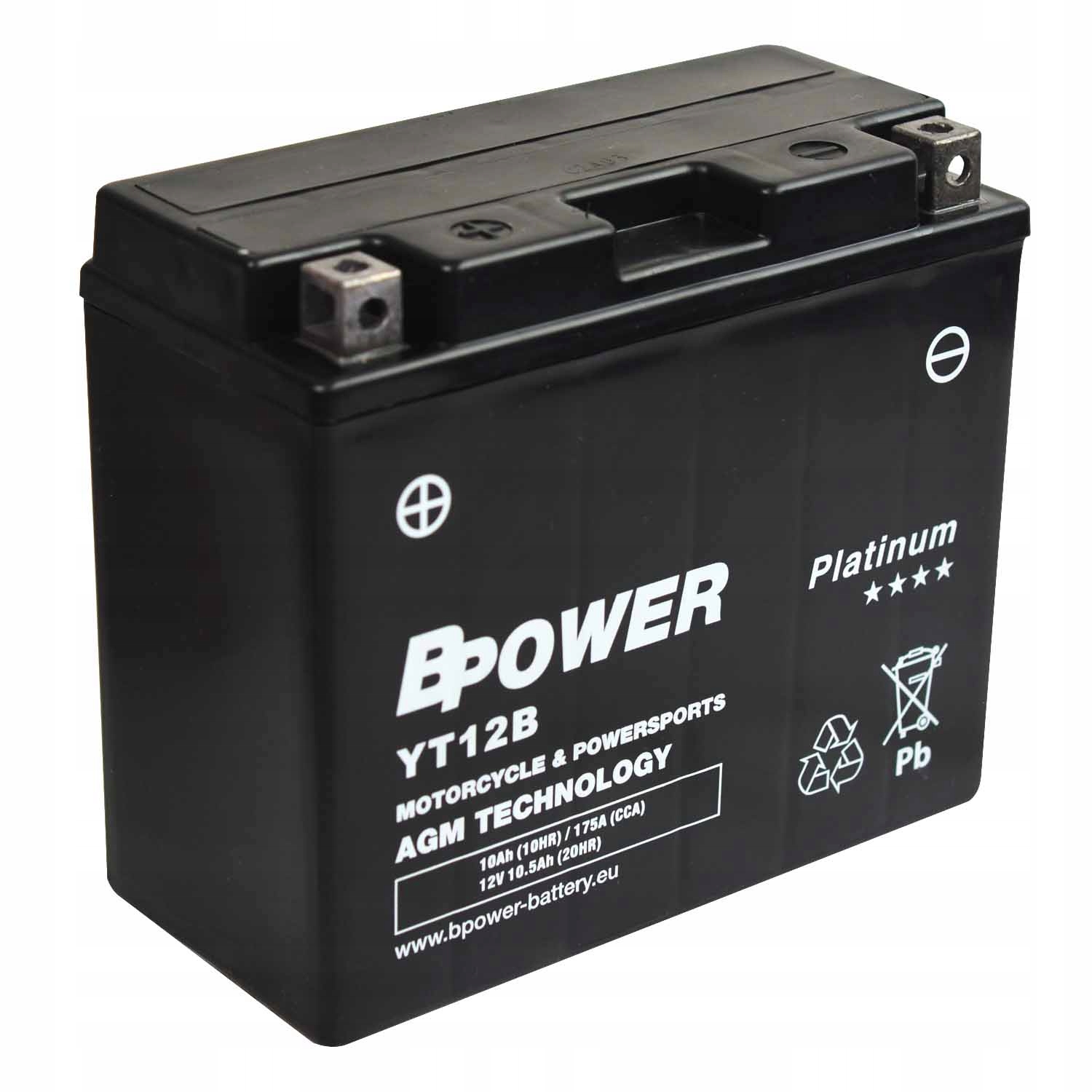 Bpower Platinum AGM YT12B-BS 12V 10Ah 175A ET12B