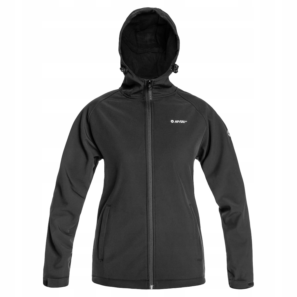 Dámská voděodolná bunda s kapucí Hi-Tec Softshell Neti Black L