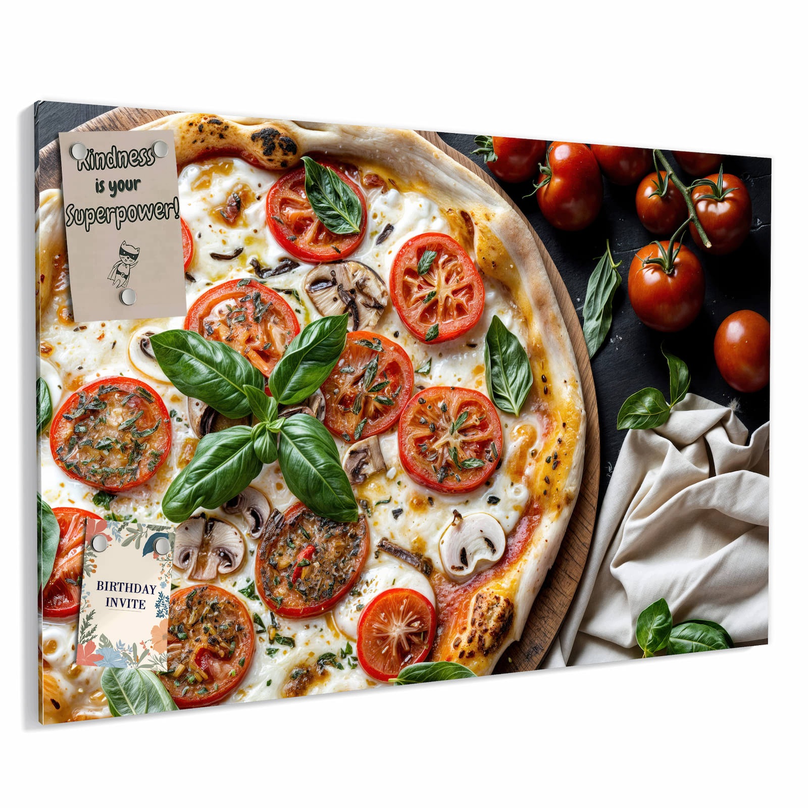 Magnetická tabule Pizza Rajčata 60 × 40 cm