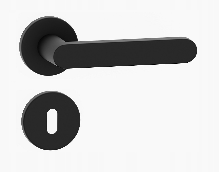 Kľučka Luce Slin čierna rozety kľúč