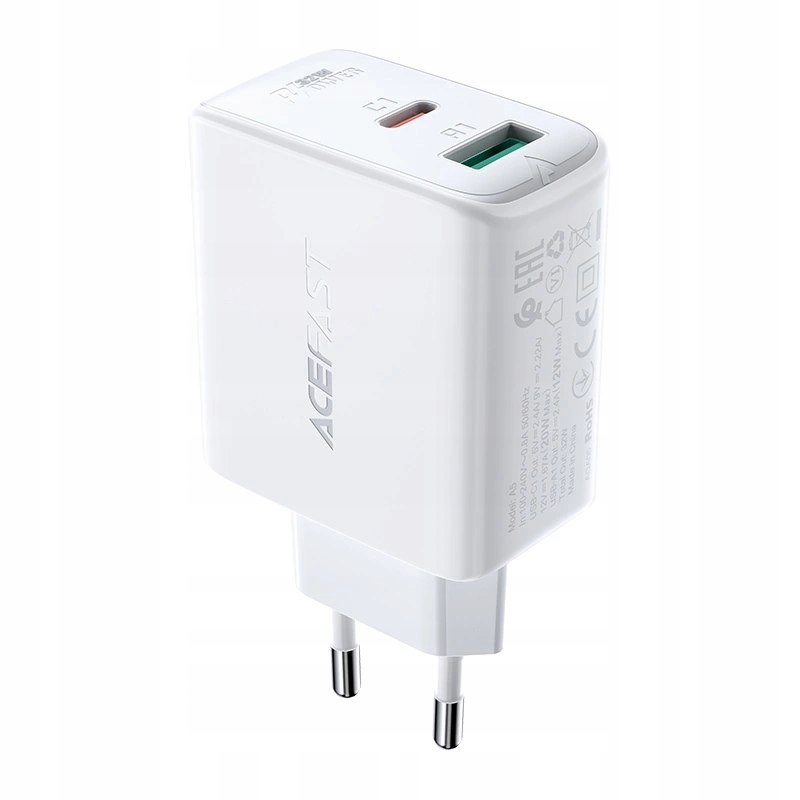 Acefast ładowarka sieciowa Usb Typ C Usb 32W, Pps, Pd, Qc 3.0, Afc, Fcp b