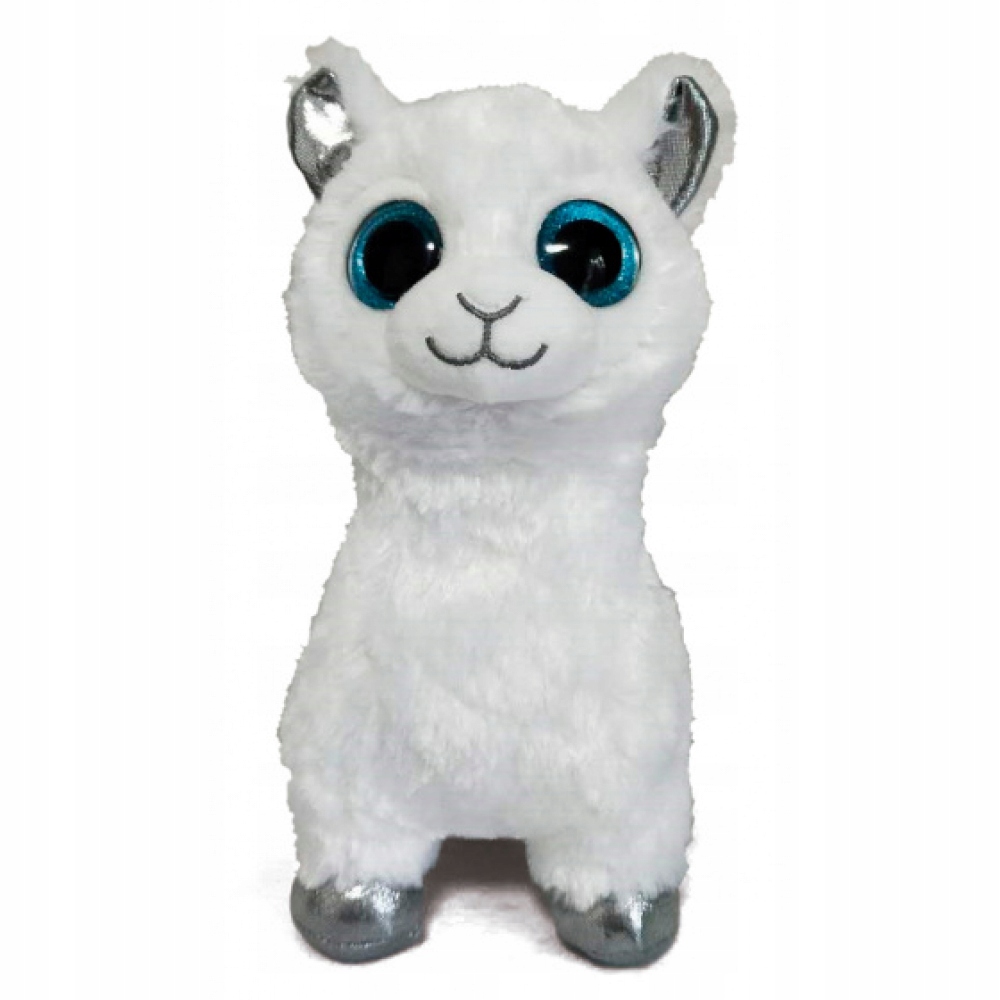 MASKOTKA ALPAKA LAMA Puchata BIAŁA