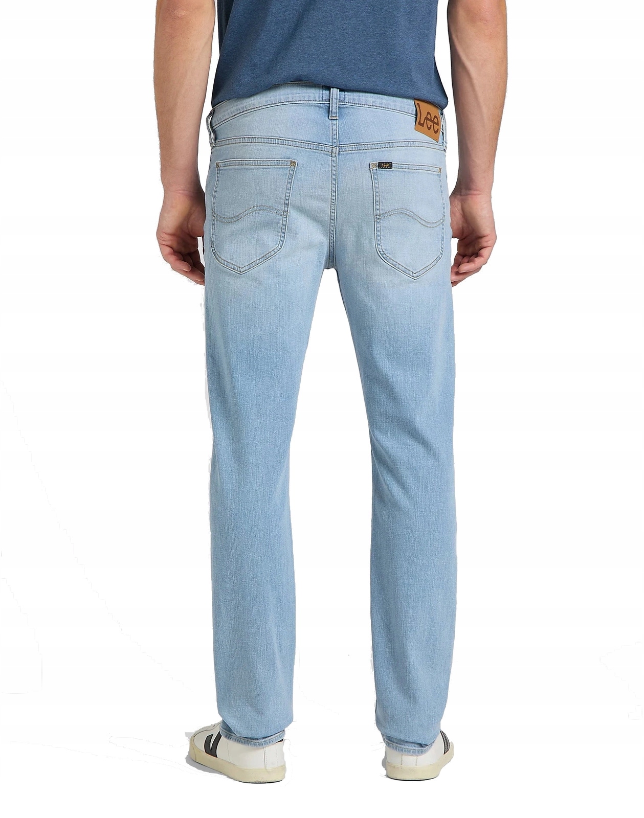Pánské jednoduché džíny Lee Daren Zip Bleached Cody L707NLUH 34/32