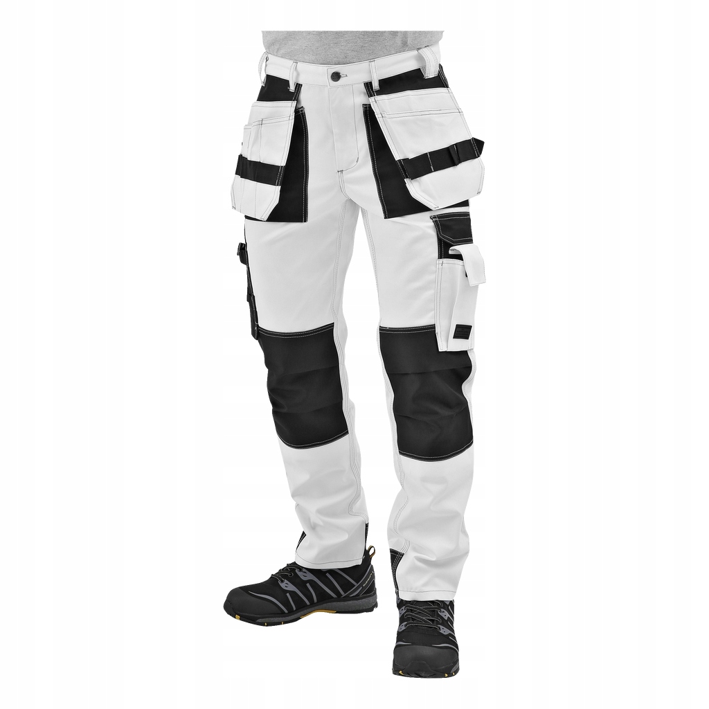 Spodnie malarskie męskie 50 Bluewear białe