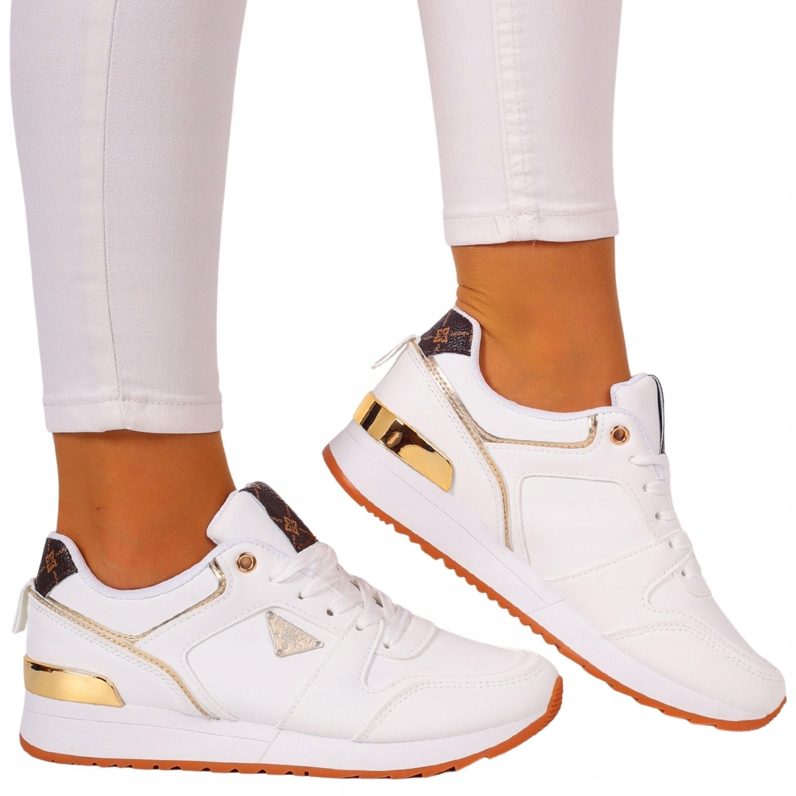 Sneakersy Adidasy Białe Damskie Lekkie Sportowe 36