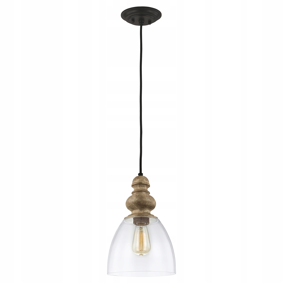 Tradiční klasická závěsná lampa se skleněným stínidlem do obývacího pokoje Feiss 23 cm