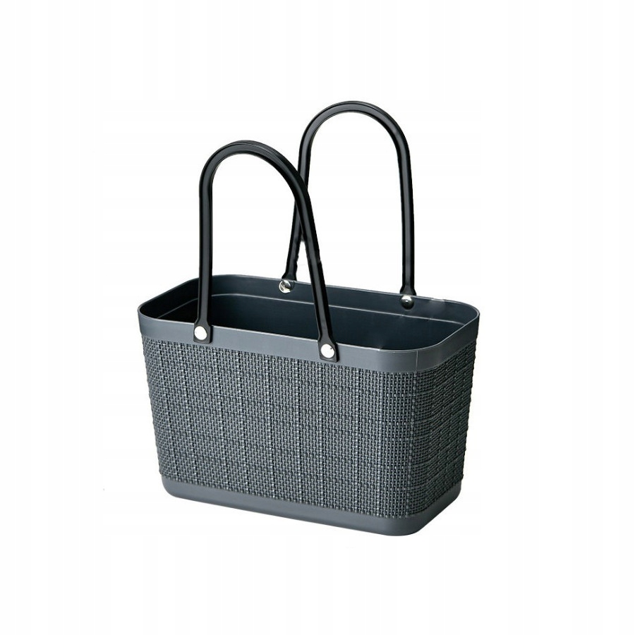 Torebka koszyk zakupowy organizer plastikowy letni grafit ORM03GRAF
