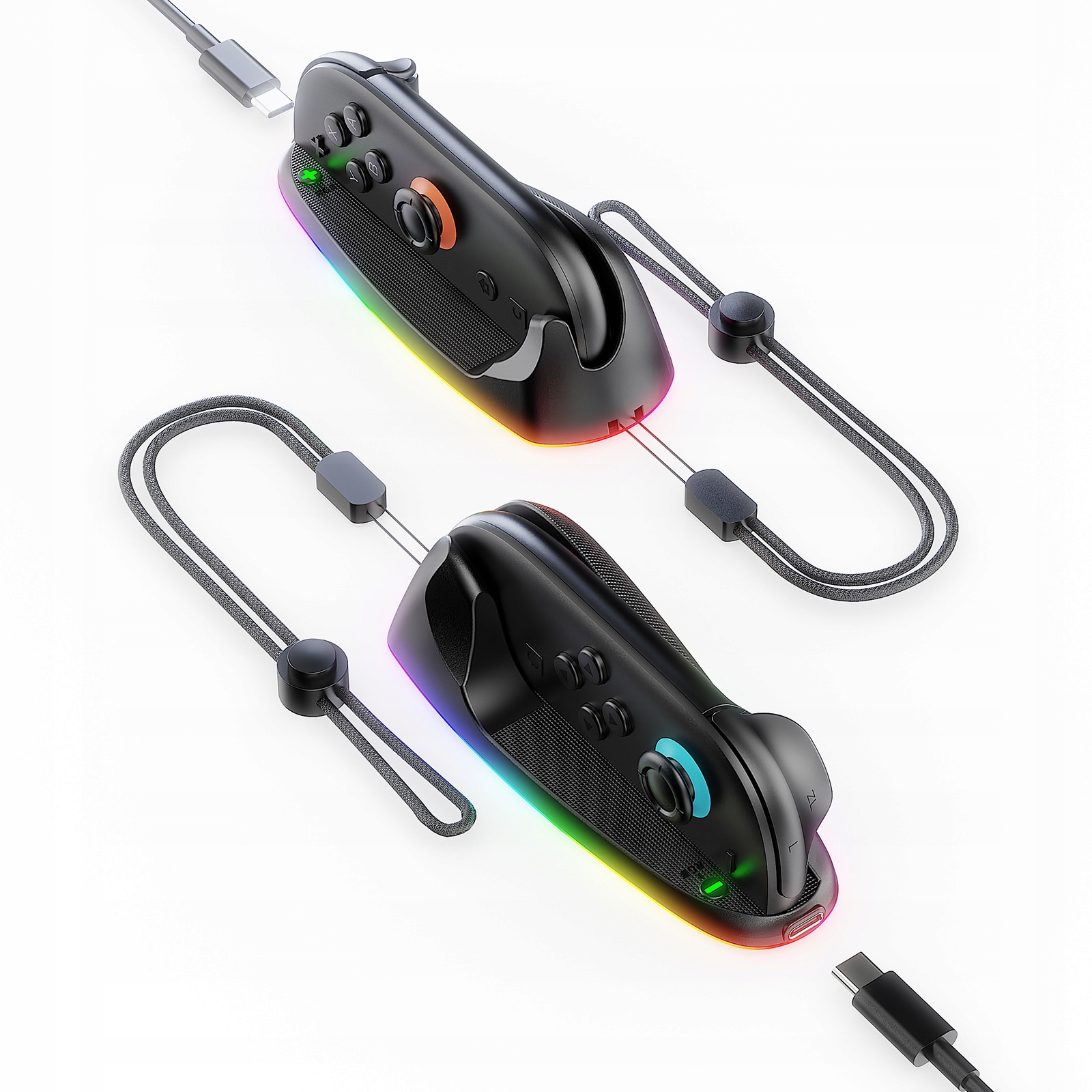 MYSZ KONTROLER DO GIER HS2 JOY-CON CHARAGING ZE ŚWIATŁEM LED