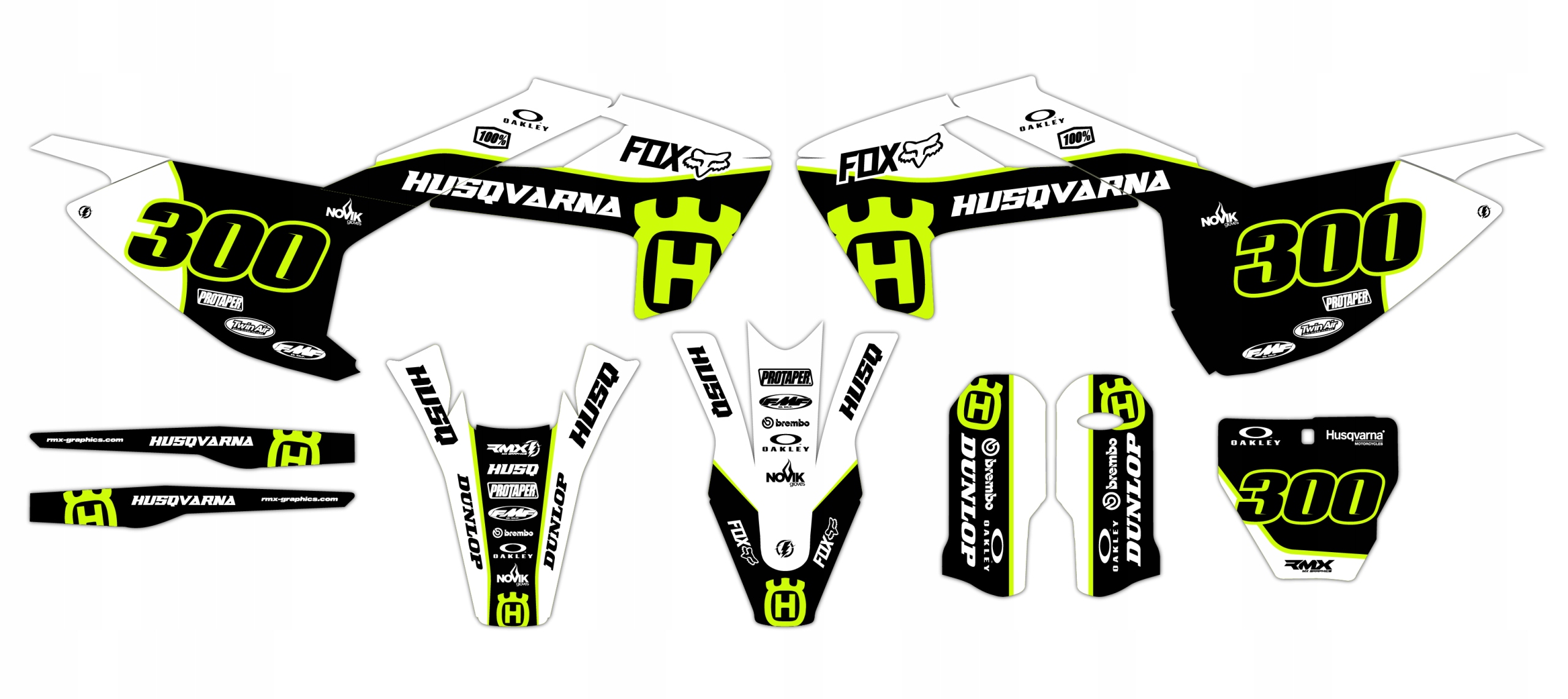 Dýha nálepky na motor Husqvarna Tc Fc 16-18
