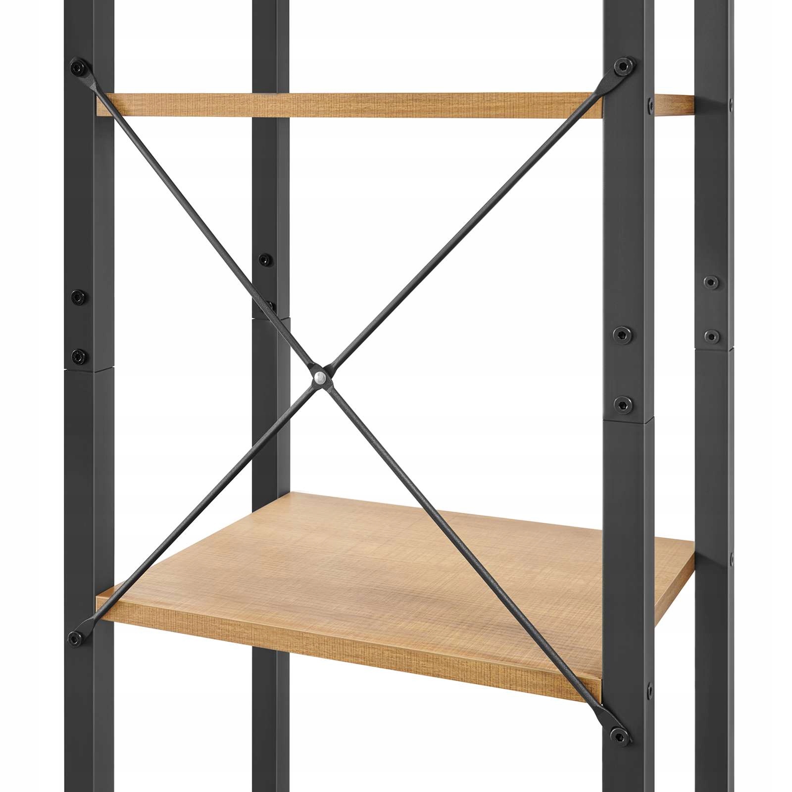 REGAŁ na książki BIBLIOTECZKA łazienkowy SZAFKA wąski regalik półki salon Kolor mebla czarny