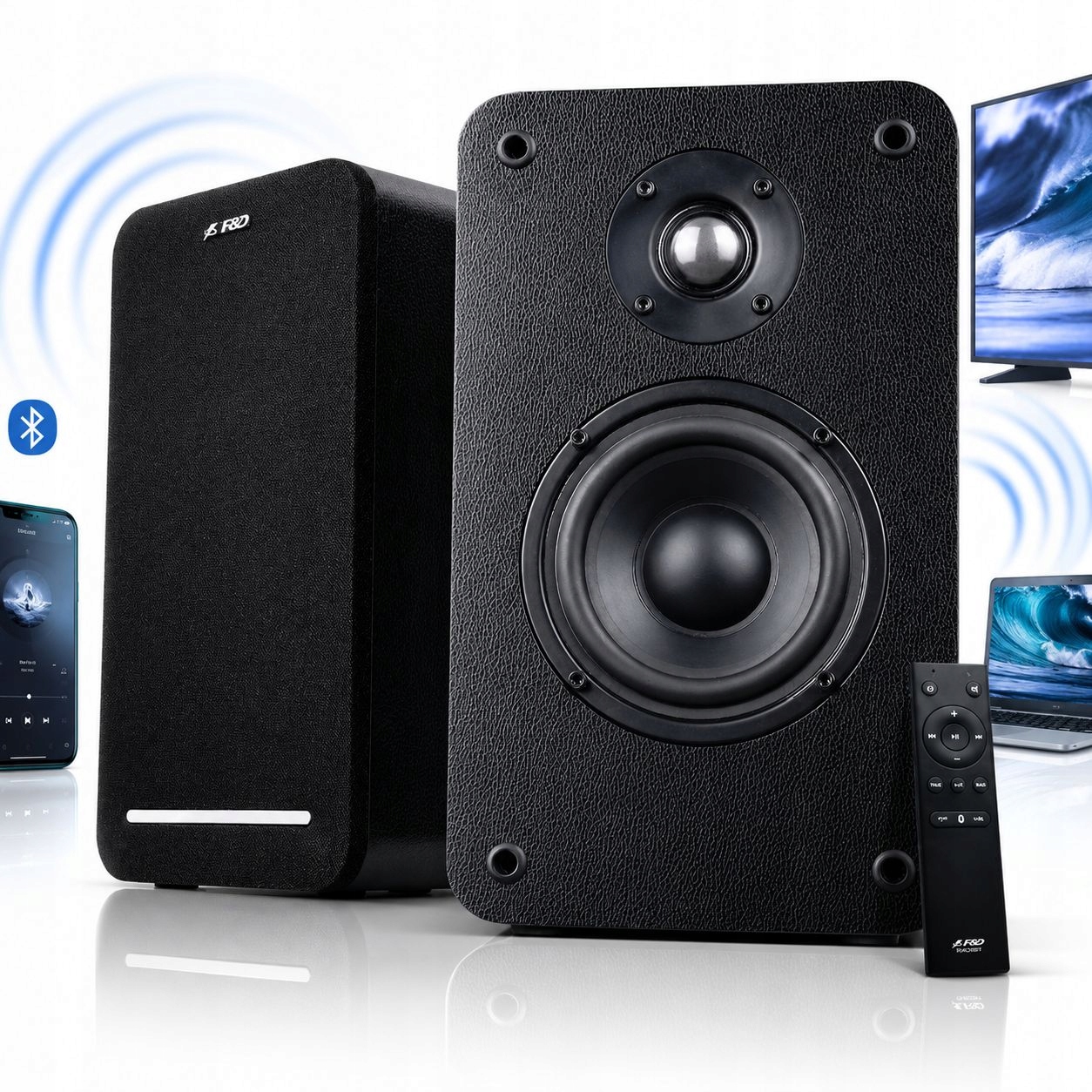 Fenda R40BT Čierny Bluetooth, 60W reproduktory 2.0 pre počítačový televízor