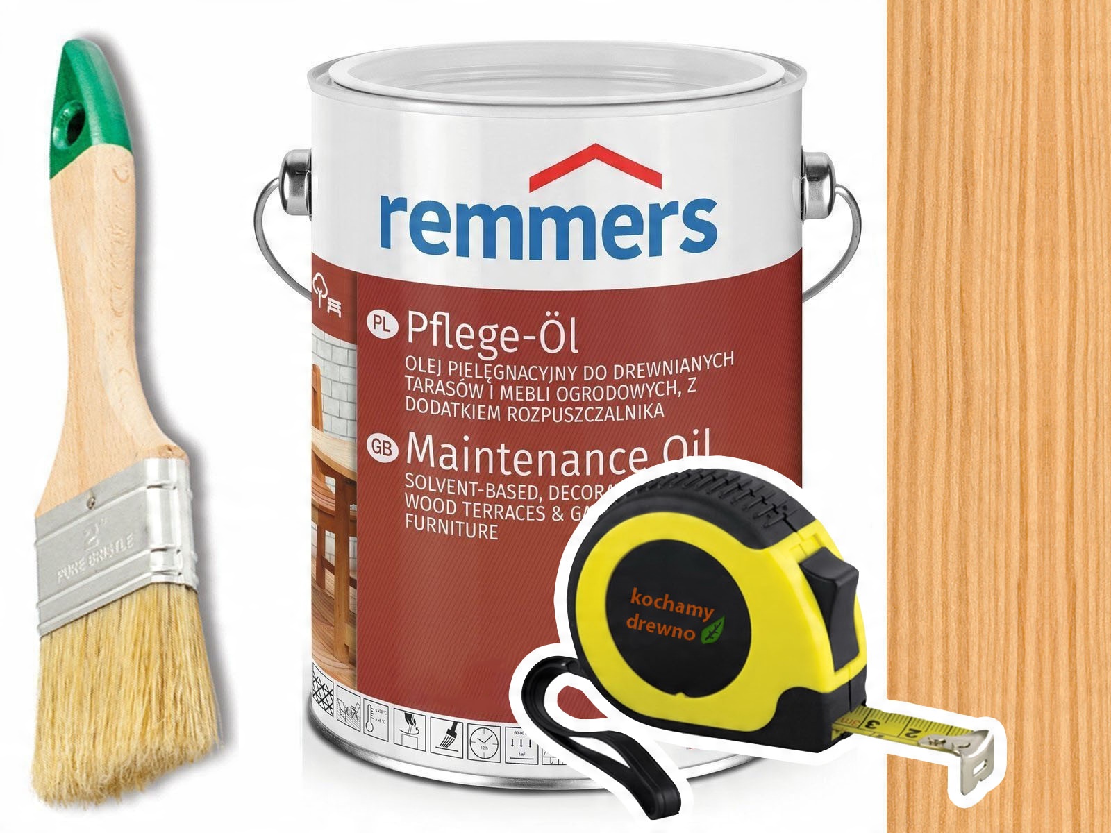 

Remmers Pflege-Ol olej do drewna tarasu Hemlok 5L