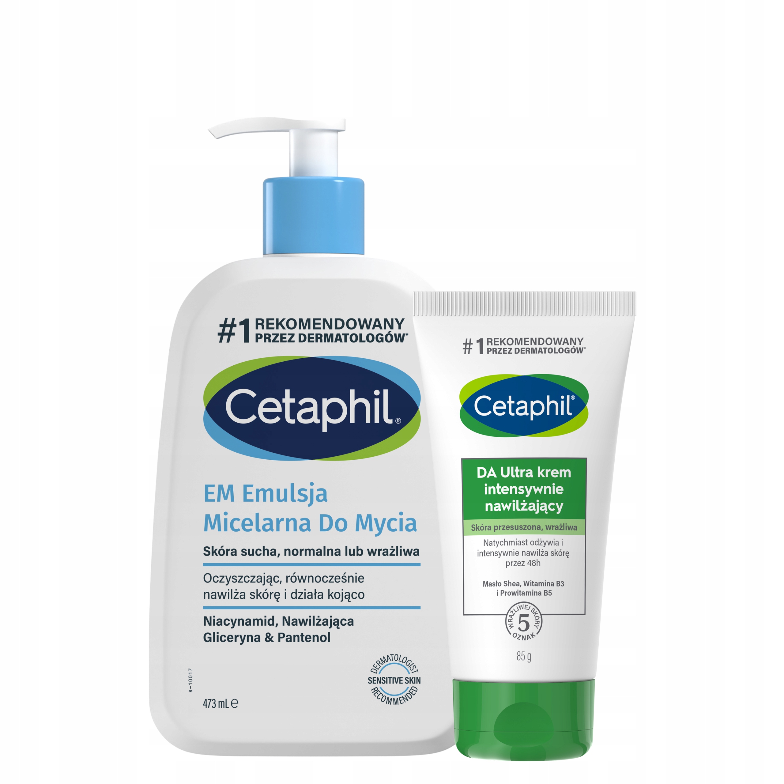 Zestaw Cetaphil Em Emulsja micelarna do mycia 473ml i Da Krem