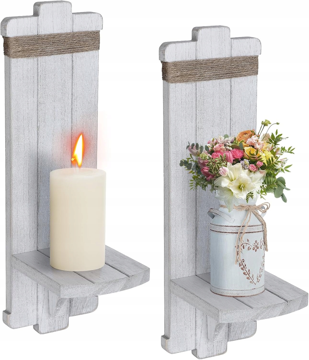 Nástěnné svítidlo Alphatool ve venkovském stylu – ručně vyráběné