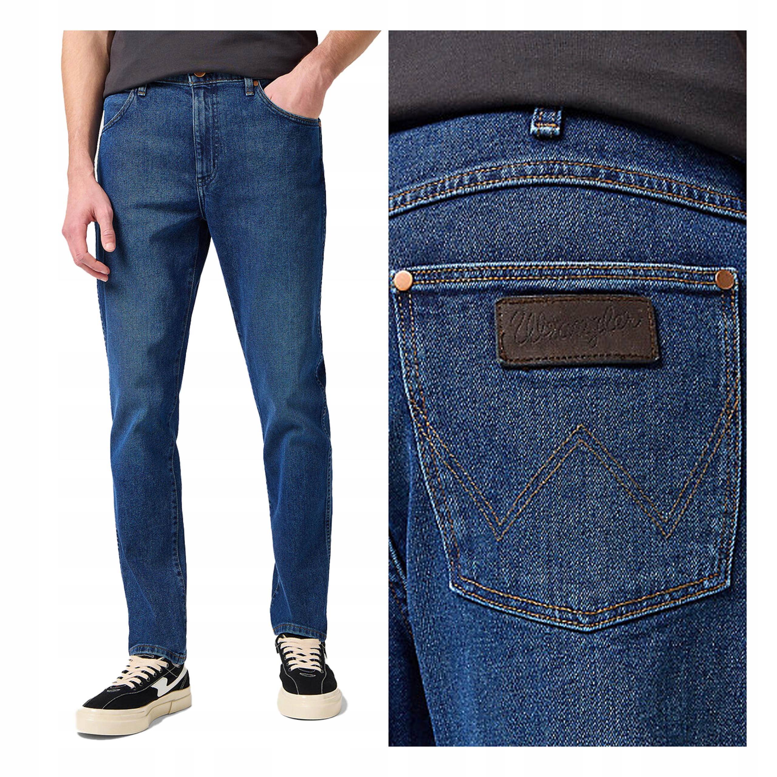 Pánské kalhoty Wrangler Larston Zúžené Džíny Přiléhavé W34 L34