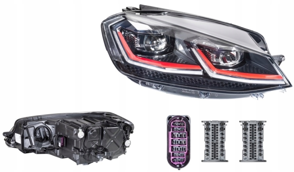 REFLEKTOR LAMPA PRAWY VW GOLF VII 17- HELLA GTI